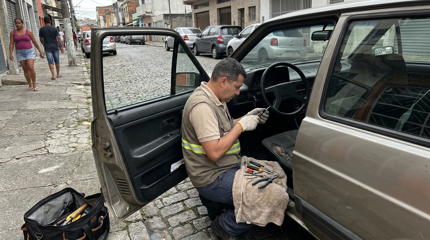 Extração de Chave Quebrada em Florianópolis‑SC
