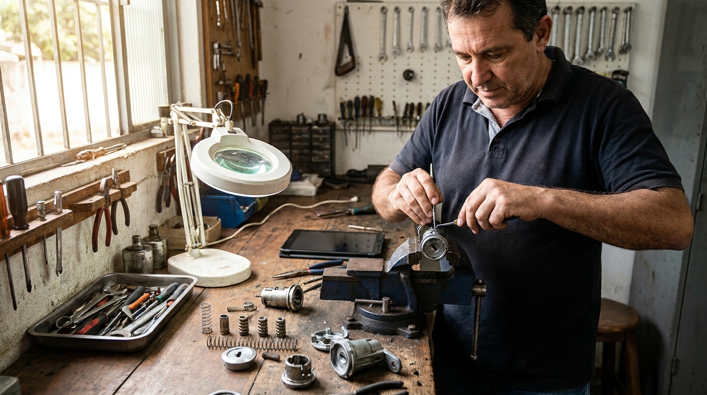 Serviço de Troca de Segredo do Miolo da Porta em Florianópolis‑SC